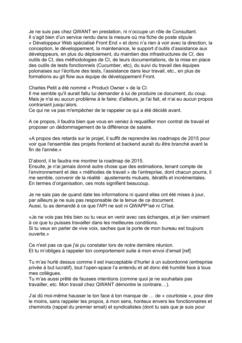 Projet non envoyé relatif à l'altercation — page 3 sur 9